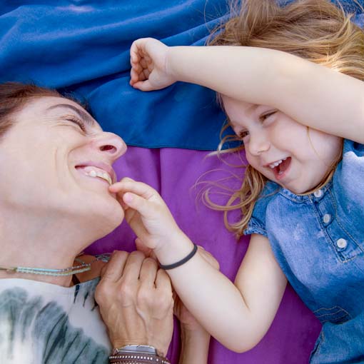 Mother with child.