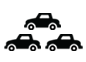 3 vehicles
